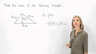 Area of a Triangle  MathHelpcom [upl. by Derag]