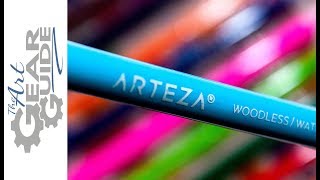 Arteza Woodless Watercolor Pencils Review [upl. by Nywrad]