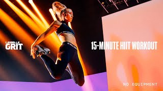 15Minute Athome HIIT Cardio Workout  LES MILLS GRIT  LES MILLS X REEBOK NANO SERIES [upl. by Einiar29]