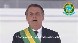 National Anthem of Brazil Hino Nacional Brasileiro [upl. by Yeldud]