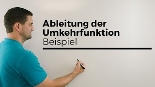 Ableitung der Umkehrfunktion Beispiel 1  Mathe by Daniel Jung [upl. by Naujd253]