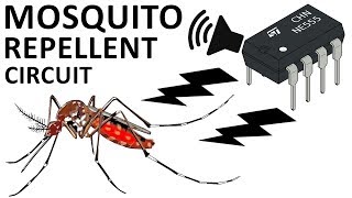 Electronic Mosquito Repellent Circuit Using 555 timer IC DIY [upl. by Anaigroeg]