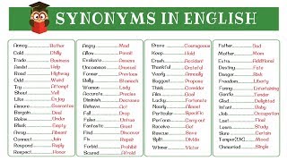 120 Super Common Synonyms to Increase Your Vocabulary in English [upl. by Hartill]