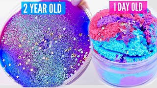 2 Year Old Slime VS 1 Day Old Slime Fixing 2 Year Old Slime How did they change [upl. by Amandi]