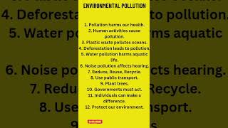 Environmental Pollution [upl. by Anstus]