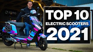 Top 10 Electric Scooters 2021 [upl. by Nissy]