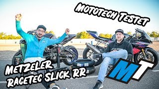 Metzeler Racetec RR Slick  Rennstreckentest by Mototech [upl. by Mort]