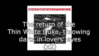 Station to Station  David Bowie  Lyrics [upl. by Tada]