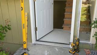 Jeld Wen Front Door Installation  Really crappy products and craftsmanship PART 1 [upl. by Rawdan]