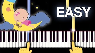 Brahms  Lullaby  EASY Piano tutorial [upl. by Breanne]