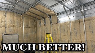 HOW TO INSULATE A METAL GARAGE [upl. by Yentroc59]