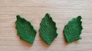 🍂 Liście na szydełku  leafs crochet [upl. by Lisab]