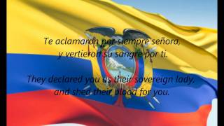 Ecuadorian National Anthem  quotSalve Oh Patriaquot ESEN [upl. by Capon931]