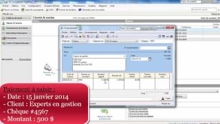 SAGE 50  Enregistrer le paiement dun client [upl. by Farman183]