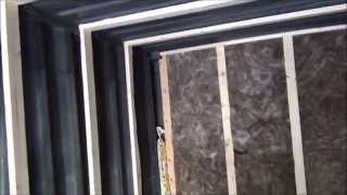 Framing a 20 shipping container Insulating amp finishing [upl. by Ahsilyt]