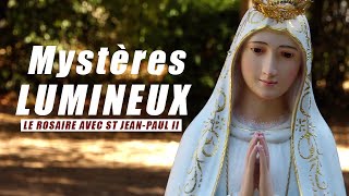 Chapelet Mystères Lumineux  Le Rosaire avec St JeanPaul II [upl. by Vastha]