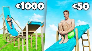 €50 vs €1000 Waterglijbaan GLIJDEN [upl. by Gothart3]