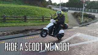 How to RIDE a SCOOTERMOPED [upl. by Leora230]