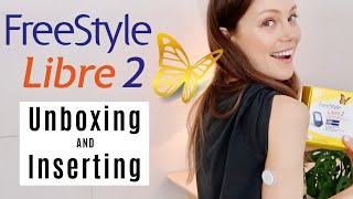 Freestyle Libre 2 Unboxing  Insertion  Shes Diabetic [upl. by Nedra]