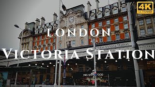 London Victoria Station Walk Through England 4K [upl. by Aubine]