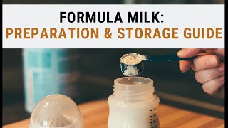 Infant Formula Milk The Right Way to Prepare Store and Handle Infant Formula Milk [upl. by Amik]