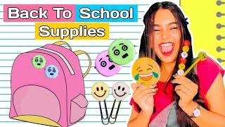 DIY Back To School Supplies  Emoji Crafts [upl. by Ymmaj726]