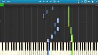 Brahms Wiegenlied Lullaby Synthesia [upl. by Rafi765]