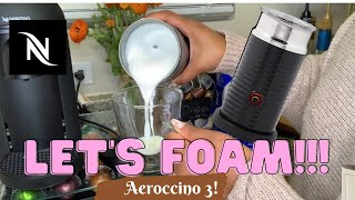 How To Foam Milk With Aeroccino 3 Make Coffee With Foam Tips amp Tricks  Easy Foamed Latte Recipe [upl. by Akeemaj987]