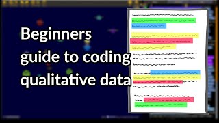 Beginners guide to coding qualitative data [upl. by Riehl]