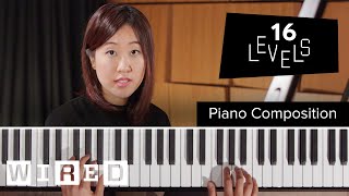 16 Levels of Piano Composition Easy to Complex  WIRED [upl. by Ras288]