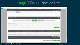 Sage 100cloud Note de Frais [upl. by Lathan]