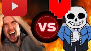 Youtubers React To Beating Sans [upl. by Anitsyrhc]