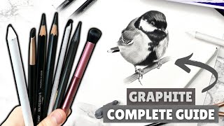 HOW to USE GRAPHITE PENCILS  COMPLETE GUIDE for BEGINNERS [upl. by Hinckley]