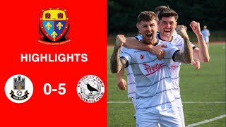 Caerleon 05 Cwmbrân Town  Gwent FA Senior cup  Quarter final highlights [upl. by Fairfield]