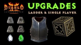 How to Upgrade Exceptional Unique Armor amp Weapons in Diablo 2 amp D2 ResurrectedNOW ON LADDER in D2R [upl. by Descombes]