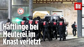 Gefängnismeuterei Polizei stürmt Knast in Thüringen  JVA Untermaßfeld [upl. by Orland]