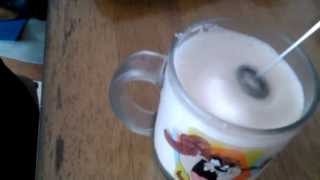 Aerolatte Review Frothing Cold Milk In Under 1 Minute [upl. by Linoel927]